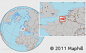 Gray Location Map of Lens, highlighted parent region