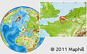 Physical Location Map of Lens, highlighted parent region, highlighted grandparent region