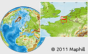 Physical Location Map of Lens, highlighted parent region