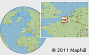 Savanna Style Location Map of Lens, highlighted grandparent region