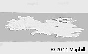 Gray Panoramic Map of Lens, single color outside