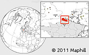 Blank Location Map of Pas-de-Calais, highlighted country
