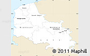 Classic Style Simple Map of Pas-de-Calais, single color outside