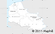 Silver Style Simple Map of Pas-de-Calais, single color outside