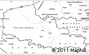 Blank Simple Map of Nord-Pas-de-Calais