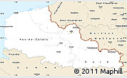 Classic Style Simple Map of Nord-Pas-de-Calais