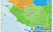 Political Shades Map of Vendée