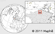 Blank Location Map of Clermont, highlighted country, highlighted parent region