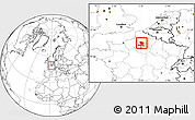 Blank Location Map of Clermont, highlighted parent region