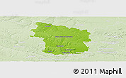 Physical Panoramic Map of Clermont, lighten