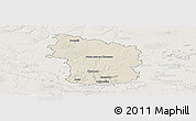 Shaded Relief Panoramic Map of Clermont, lighten