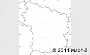Blank Simple Map of Clermont, no labels