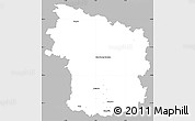 Gray Simple Map of Clermont, single color outside