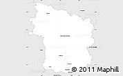 Silver Style Simple Map of Clermont