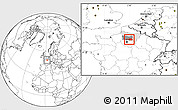 Blank Location Map of Senlis, highlighted parent region, highlighted grandparent region