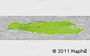 Physical Panoramic Map of Senlis, lighten, desaturated