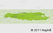 Physical Panoramic Map of Senlis, lighten