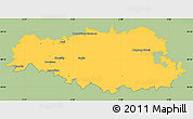 Savanna Style Simple Map of Senlis, single color outside