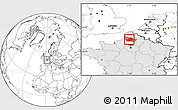 Blank Location Map of Amiens, highlighted country, highlighted parent region