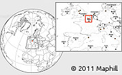 Blank Location Map of Amiens, highlighted parent region, highlighted grandparent region, within the entire country