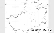 Blank Simple Map of Amiens, cropped outside, no labels