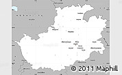 Gray Simple Map of Amiens