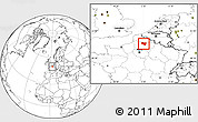 Blank Location Map of Péronne