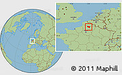 Savanna Style Location Map of Péronne