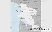 Gray Map of Charente-Maritime