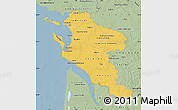 Savanna Style Map of Charente-Maritime