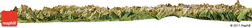 Satellite Horizon Map of Barcelonnette