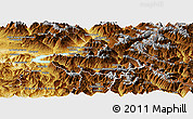 Physical Panoramic Map of Barcelonnette