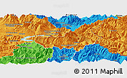 Political Panoramic Map of Barcelonnette