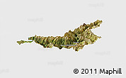 Satellite Panoramic Map of Barcelonnette, single color outside