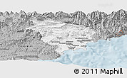 Gray Panoramic Map of Grasse