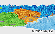 Political Panoramic Map of Grasse