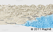 Shaded Relief Panoramic Map of Grasse
