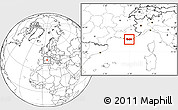 Blank Location Map of Toulon