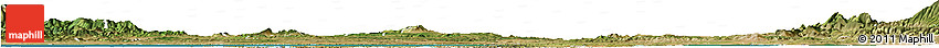 Satellite Horizon Map of Avignon