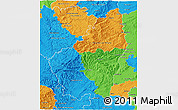 Political 3D Map of Ardeche