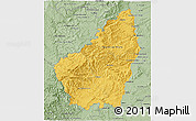 Savanna Style 3D Map of Ardeche