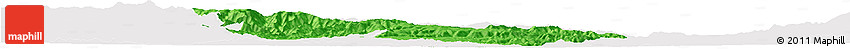 Political Horizon Map of Privas, cropped outside