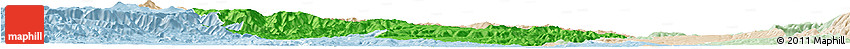 Political Horizon Map of Privas, lighten