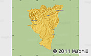 Savanna Style Map of Privas, single color outside