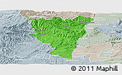 Political Panoramic Map of Privas, lighten, semi-desaturated