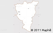 Classic Style Simple Map of Privas, cropped outside