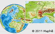 Physical Location Map of Haute-Savoie