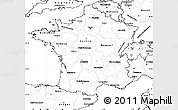 Blank Simple Map of France