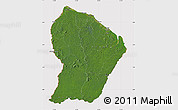 Satellite Map of French Guiana, cropped outside