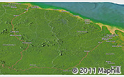 Satellite Panoramic Map of French Guiana